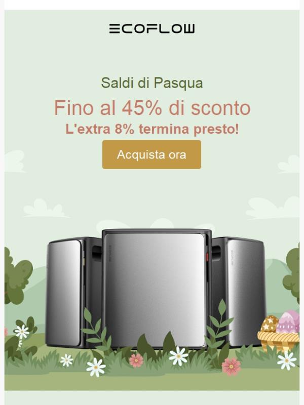 🐣 Saldi di Pasqua in corso — Non perdere i risparmi STREAM