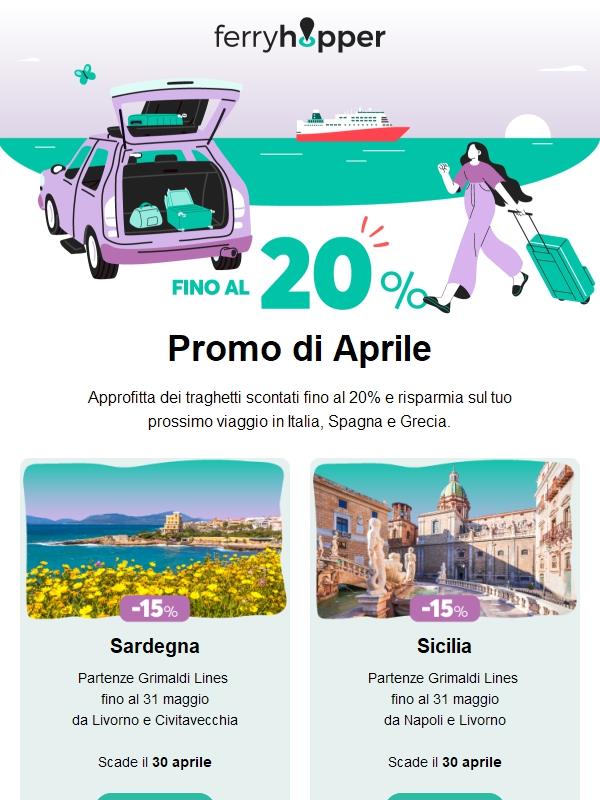🚢 Sconti fino al 20%: Offerte Aprile