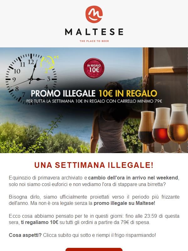 Promo illegale: 10€ in regalo!