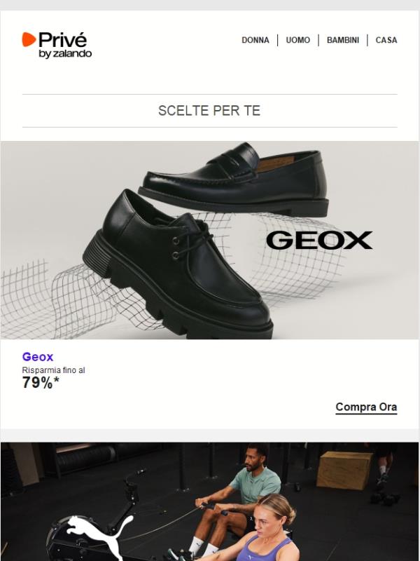 Geox, Puma & MOSCHINO ⎪ Elettrizzanti offerte per te