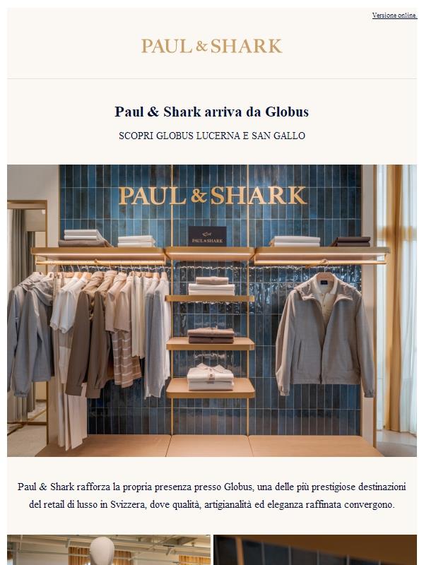 Paul & Shark arriva da Globus