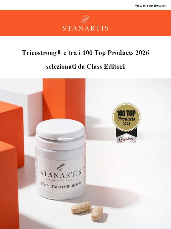 Tricostrong® è tra i 100 Top Products 2026🟠