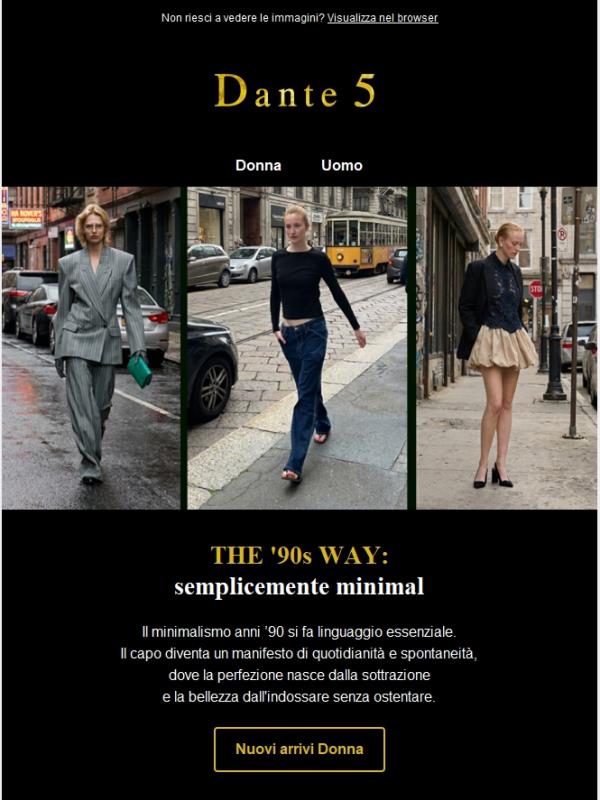 Focus | Stile minimal anni '90