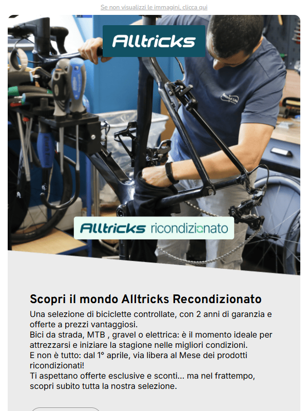 Dai una nuova vita alle nostre biciclette ricondizionate! ♻️