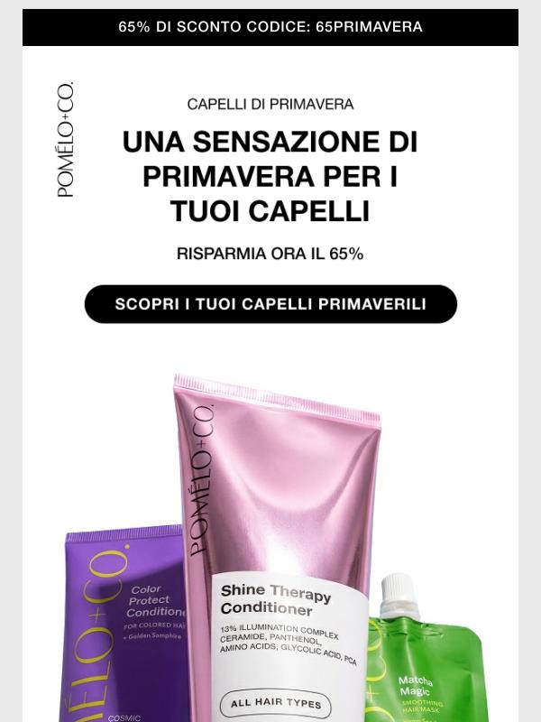 Hello Spring – 65 % di sconto + Rose Mask in regalo 🌷