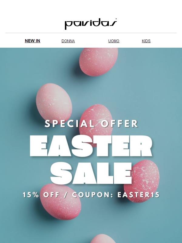 ✨ Easter Deal: -15% solo per 48 ore!