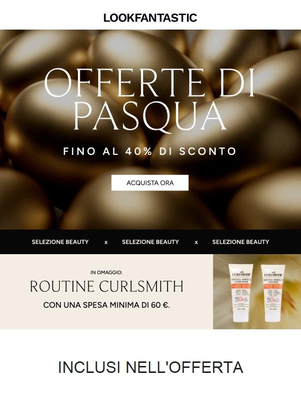 Beauty fino al -40% | Offerte di pasqua