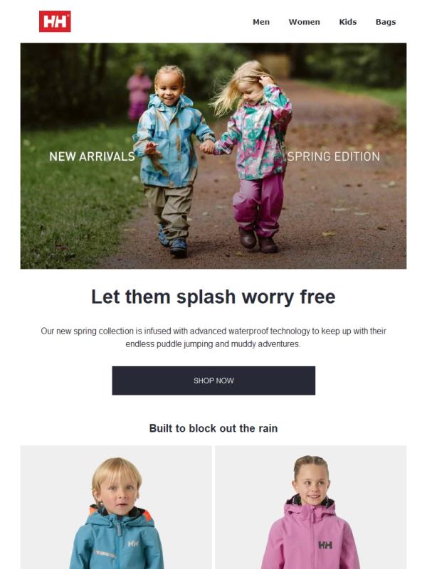 Puddle-proof kids gear