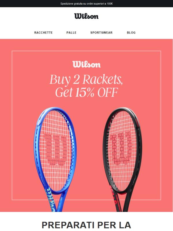 Dai una marcia in più al tuo kit da tennis