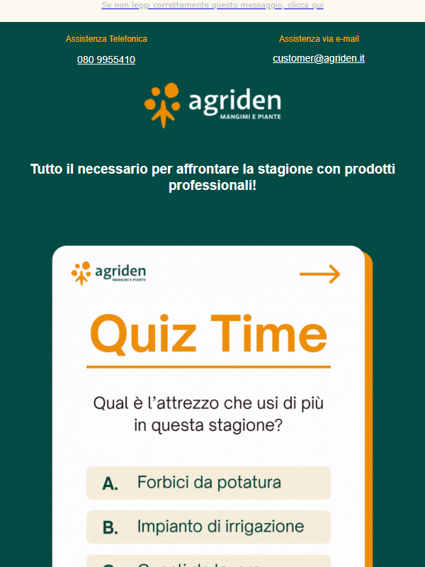 I prodotti indispensabili della stagione! Scoprili su agriden.it 🌿