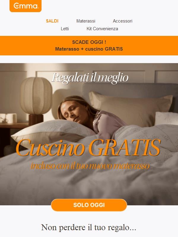 🐣 Regalo di Pasqua: materasso + cuscino GRATIS