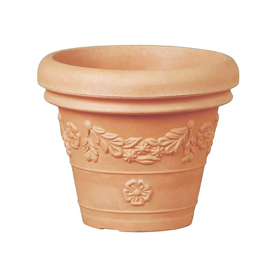 Vaso "Festonato Classic" in plastica da giardino per fiori e piante