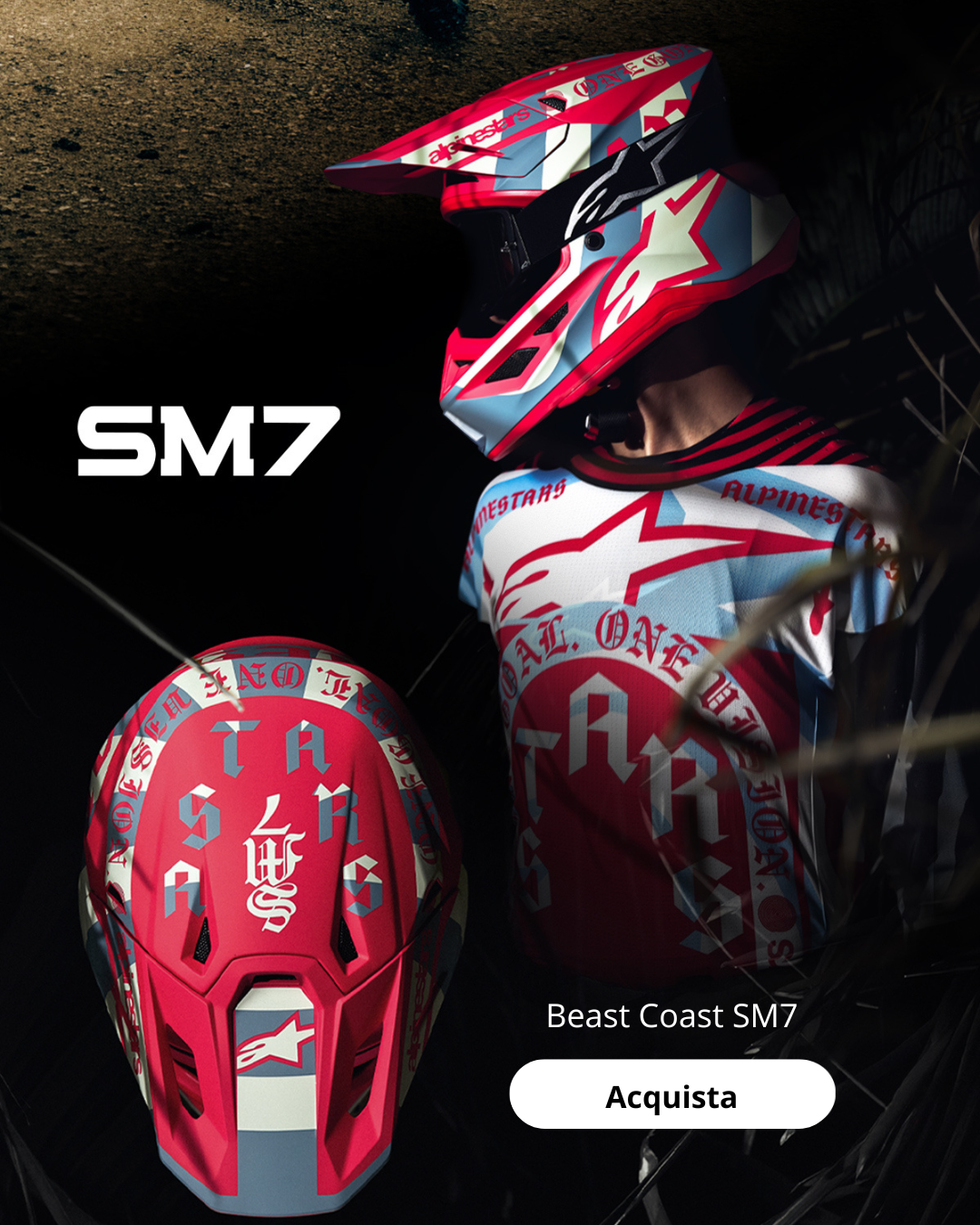 Shop Beast Coast LE SM7 Helmet