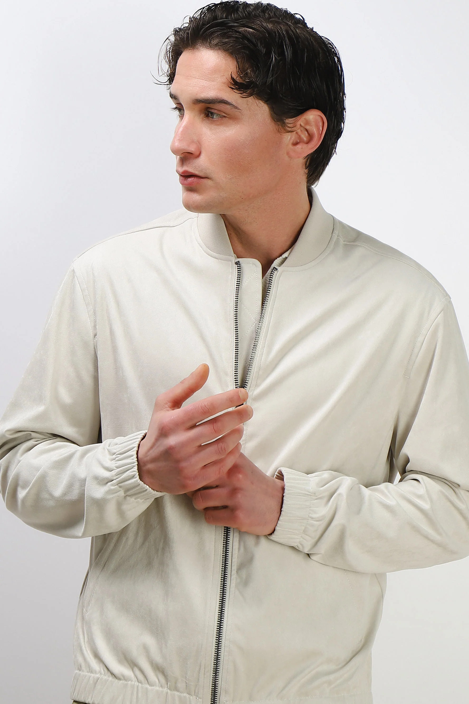 Image of GIUBBOTTO EFFETTO CAMOSCIO