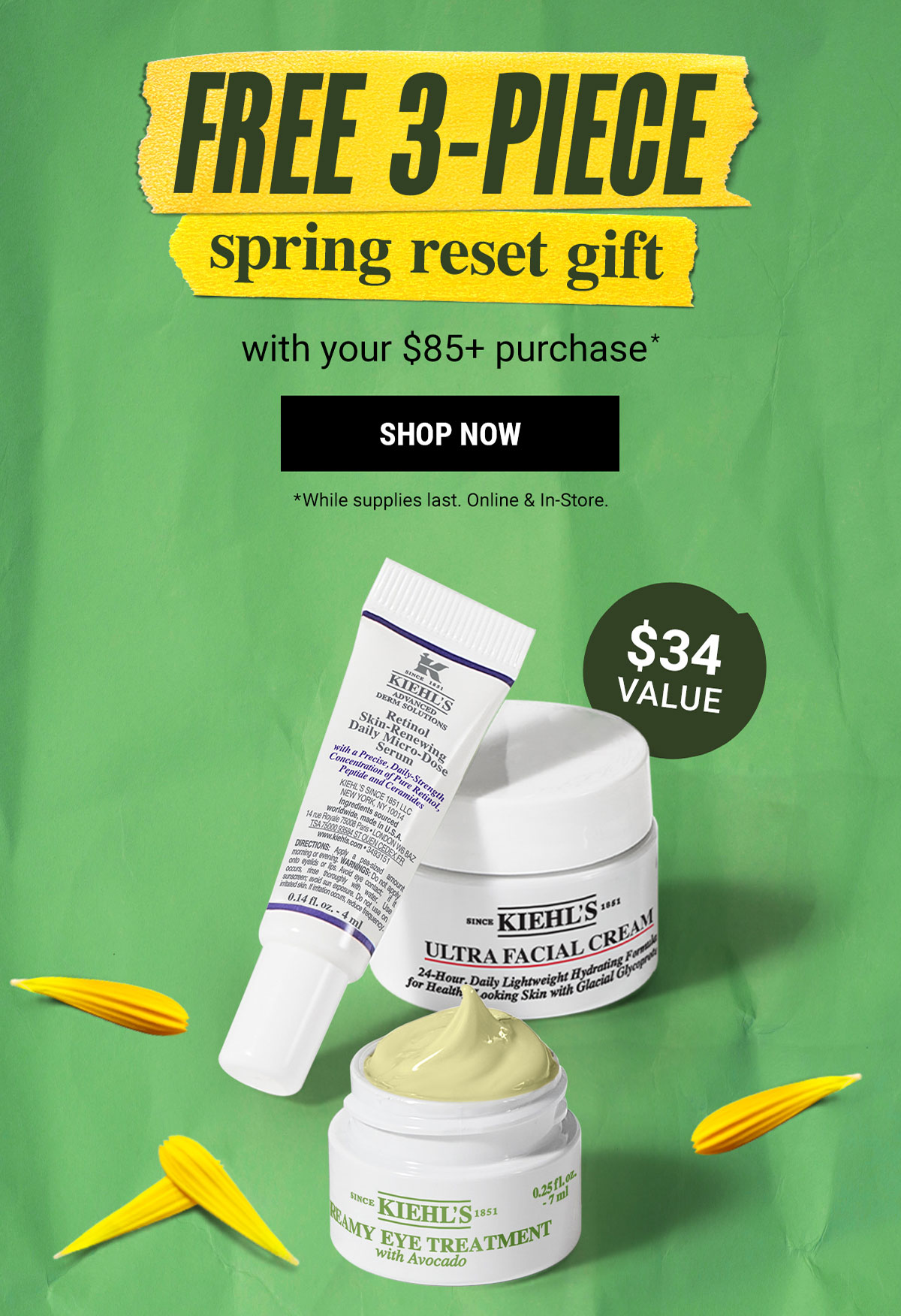 FREE 3-PIECE spring reset gift