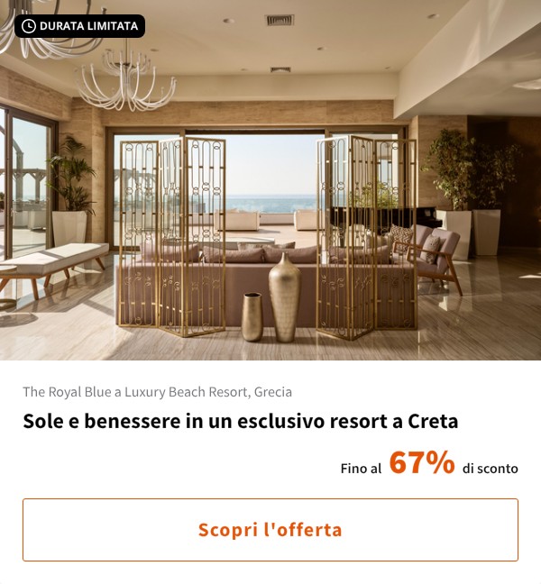Sole e benessere in un esclusivo resort a Creta