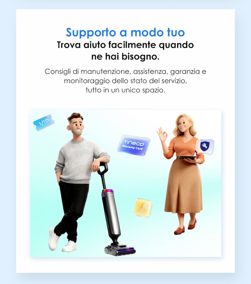 Trova aiuto facilmente quando ne hai bisogno.