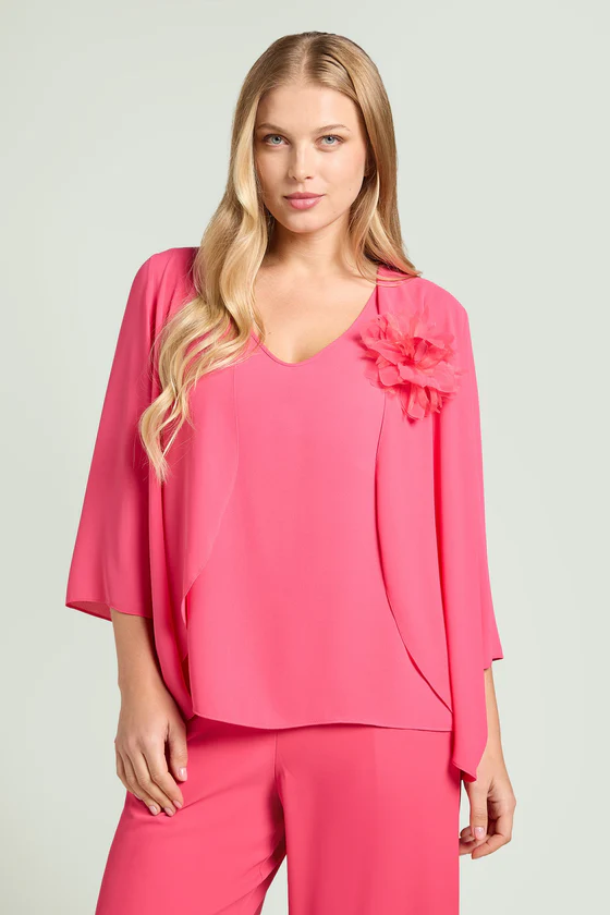 TOP E COPRISPALLE IN DOPPIA GEORGETTE