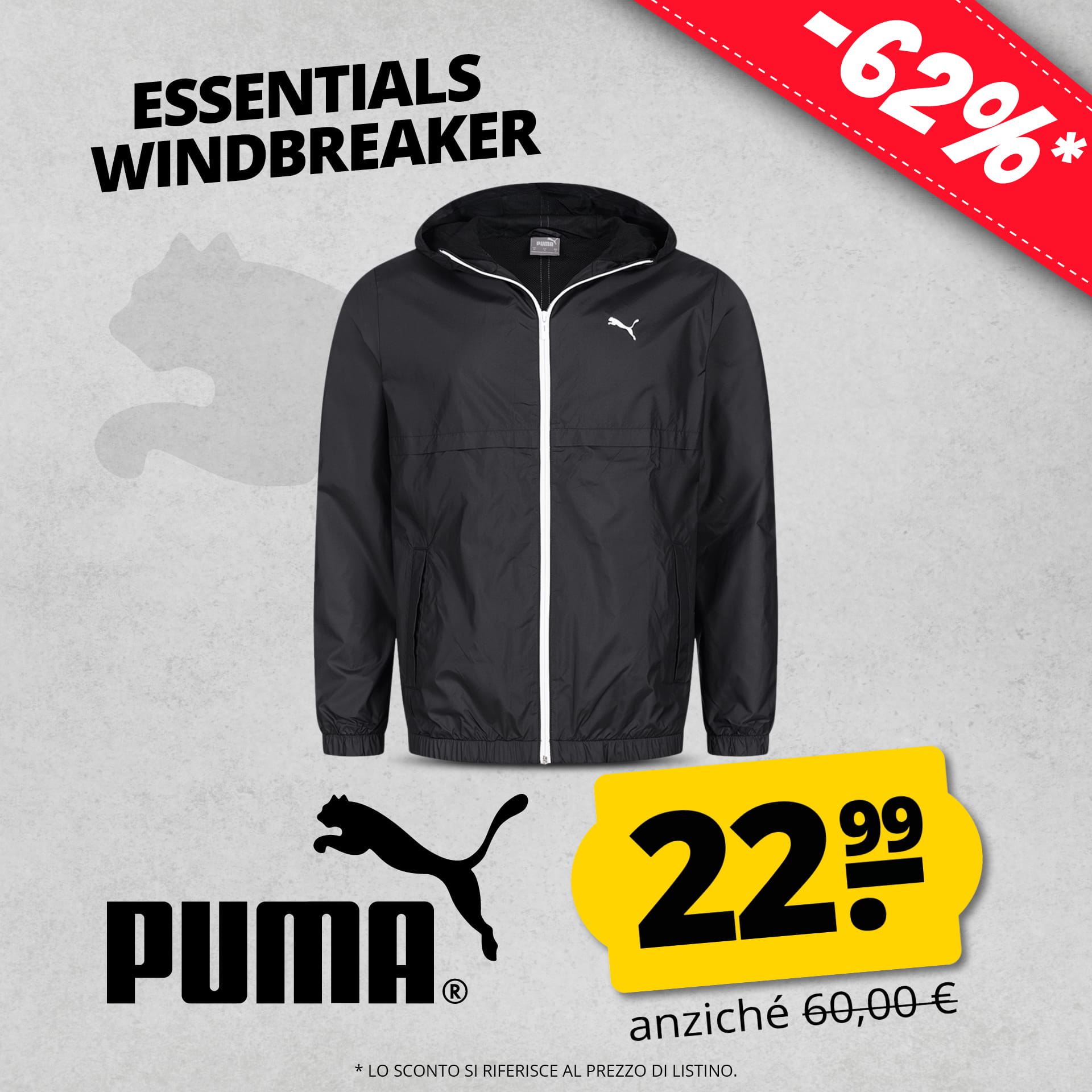 puma essentials solid uomo giacca a vento