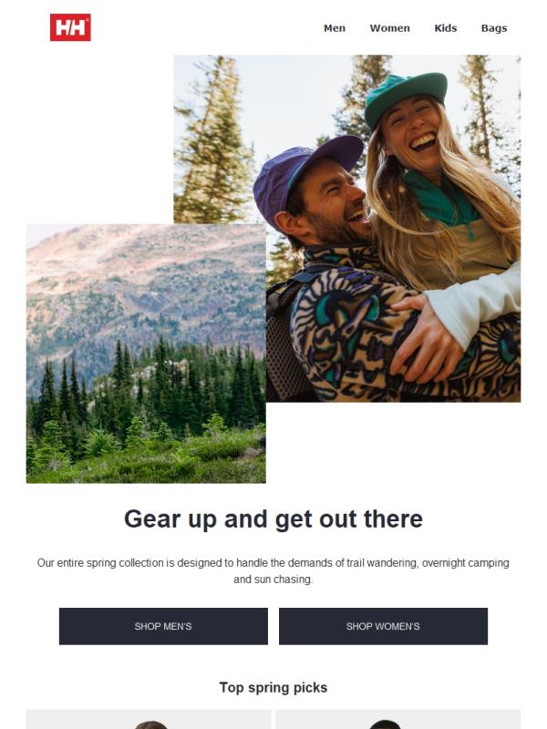 Warmer weather calls for lighter gear