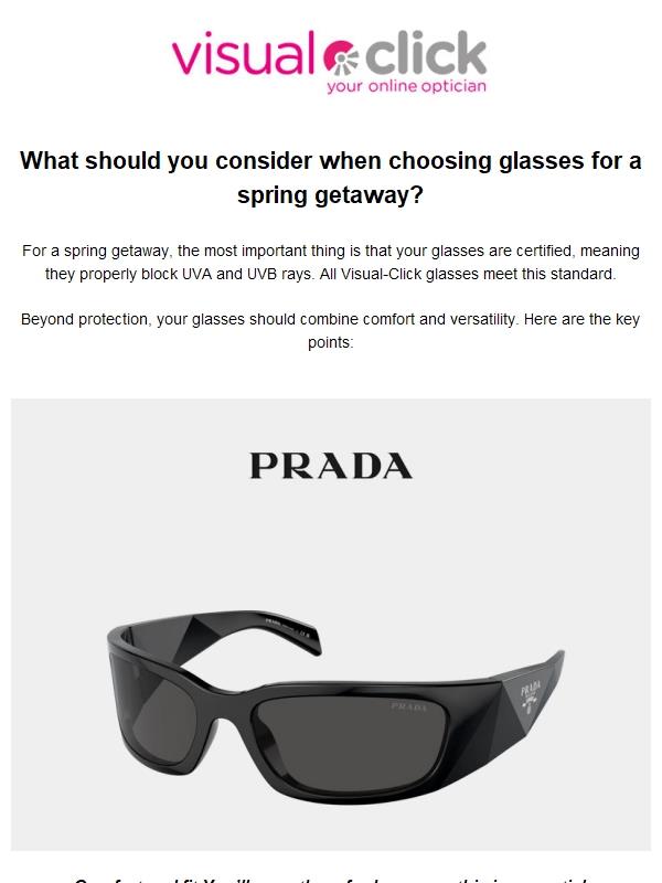 Spring getaway? Choose the perfect glasses