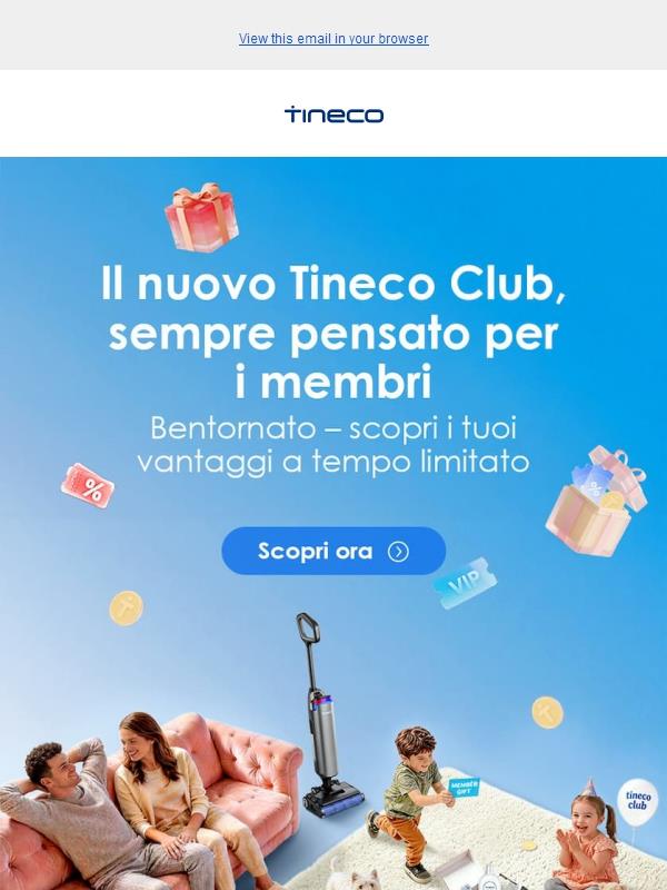 Giveaway ora: vantaggi esclusivi per i Tineco Member! 💝