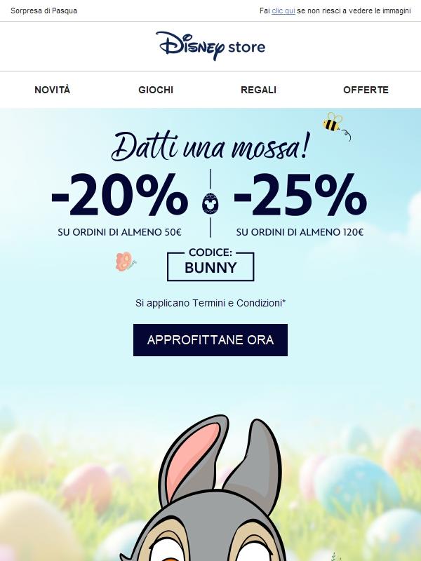 🐰 Fino al -25%