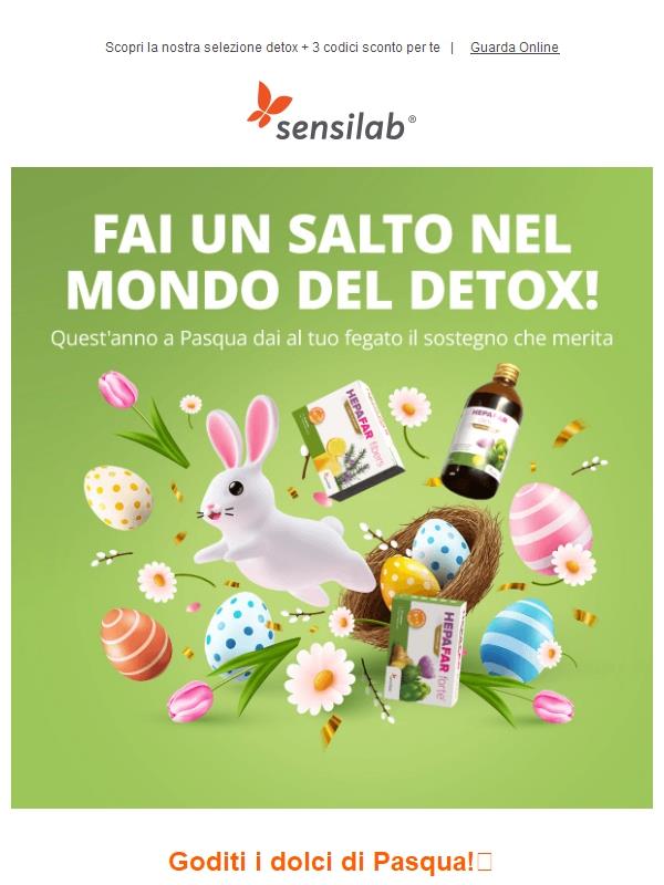 Inizia la tua Pasqua detox con offerte esclusive! 🐰
