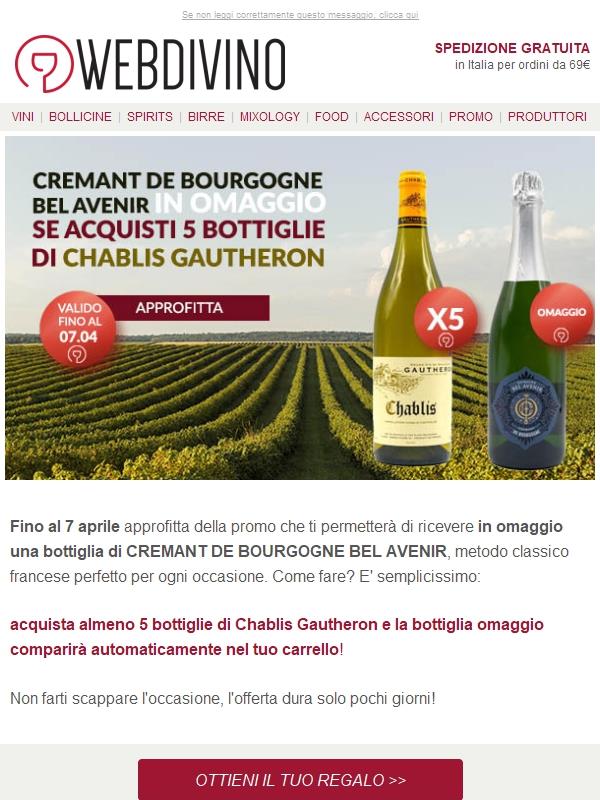 Cremant de Bourgogne IN REGALO 🥂 Scopri come averlo