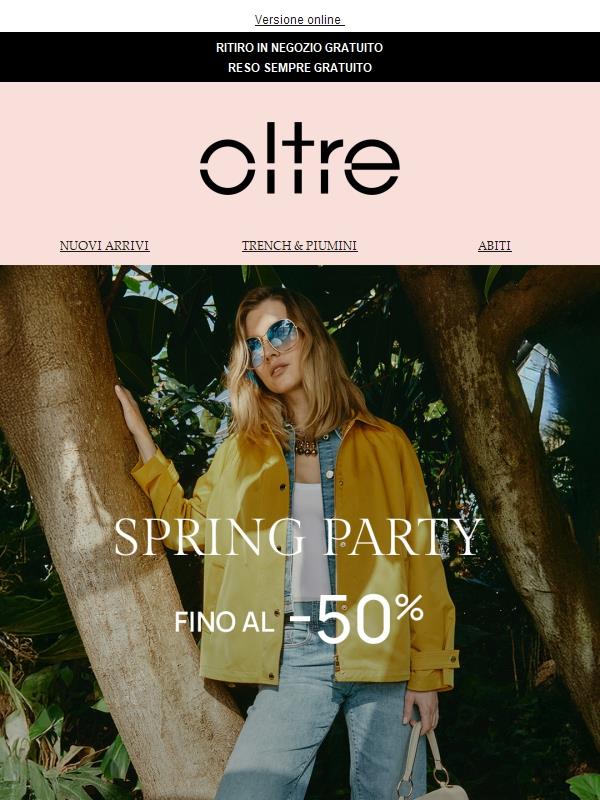 SPRING PARTY | Fino al -50% 🌸