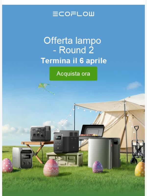 Offerta lampo - Round 2: Fino al 45% di sconto