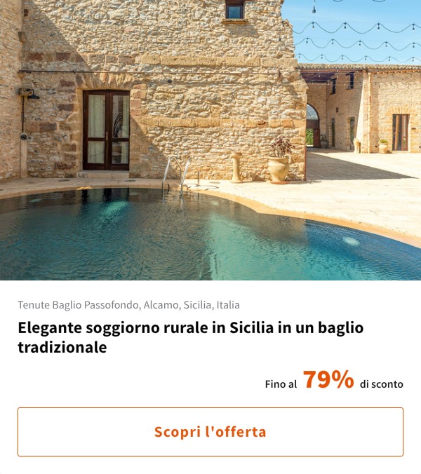 Elegante soggiorno rurale in Sicilia in un baglio tradizionale