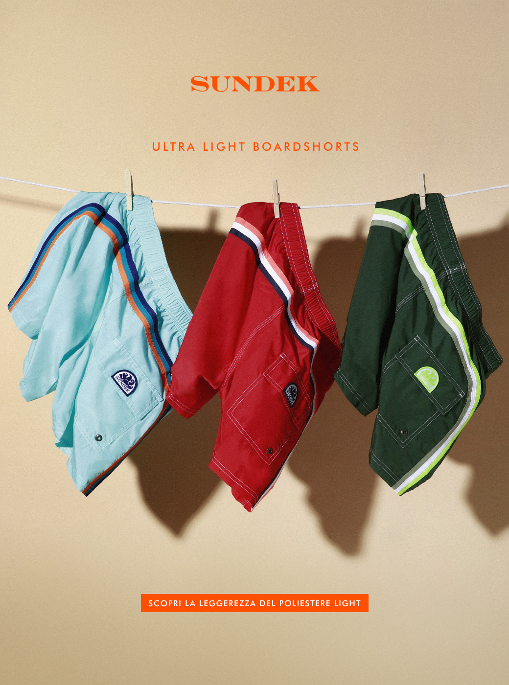 SUNDEK Boardshorts Light Poly