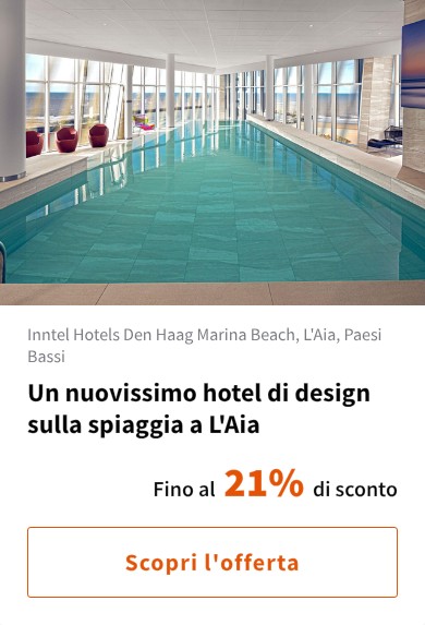 Un nuovissimo hotel di design sulla spiaggia a L'Aia