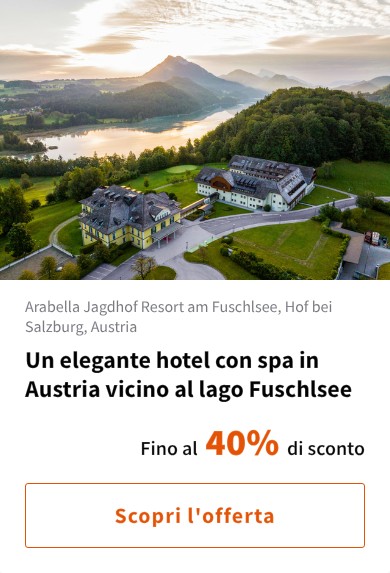 Un elegante hotel con spa in Austria vicino al lago Fuschlsee