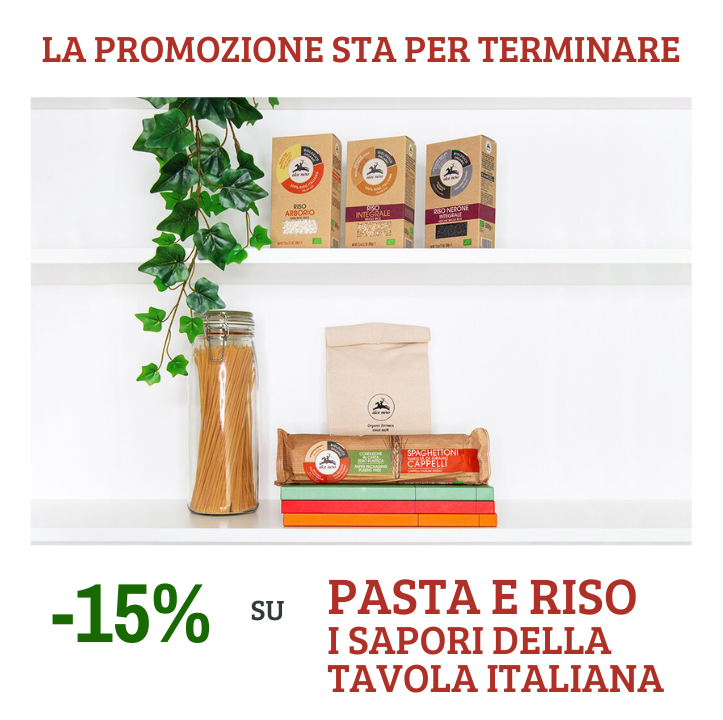 -15% su pasta e riso, i sapori della tavola italiana
