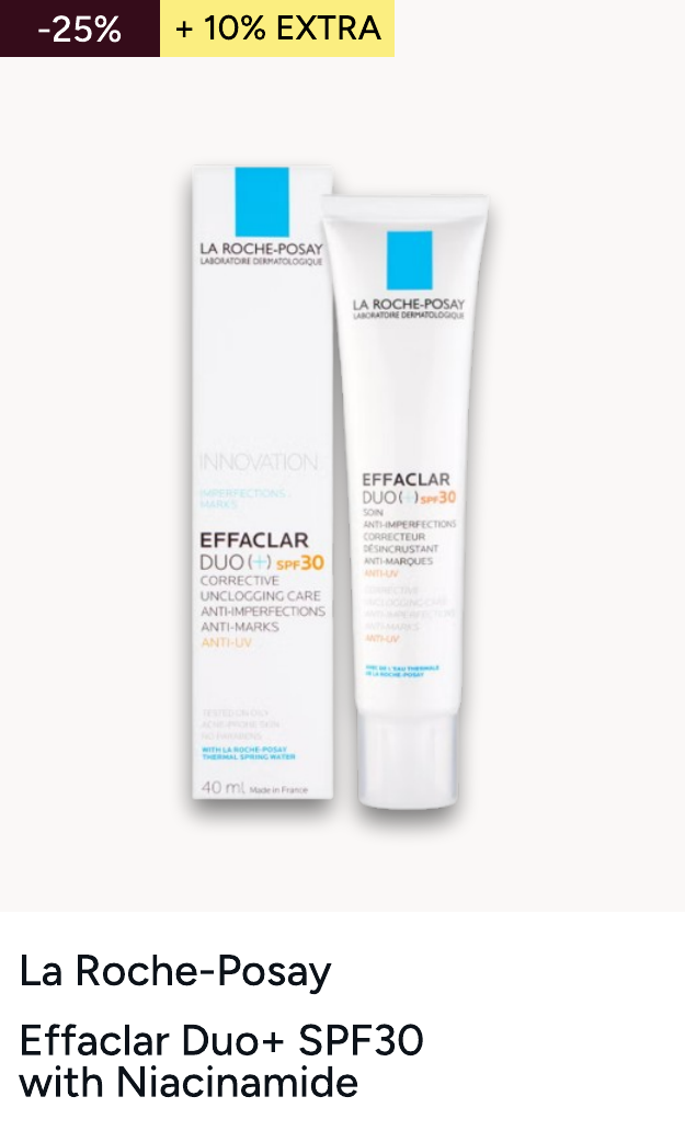 La Roche-Posay Effaclar Duo+ Trattamento Purificante Protettivo con Niacinamide SPF 30 40 ml