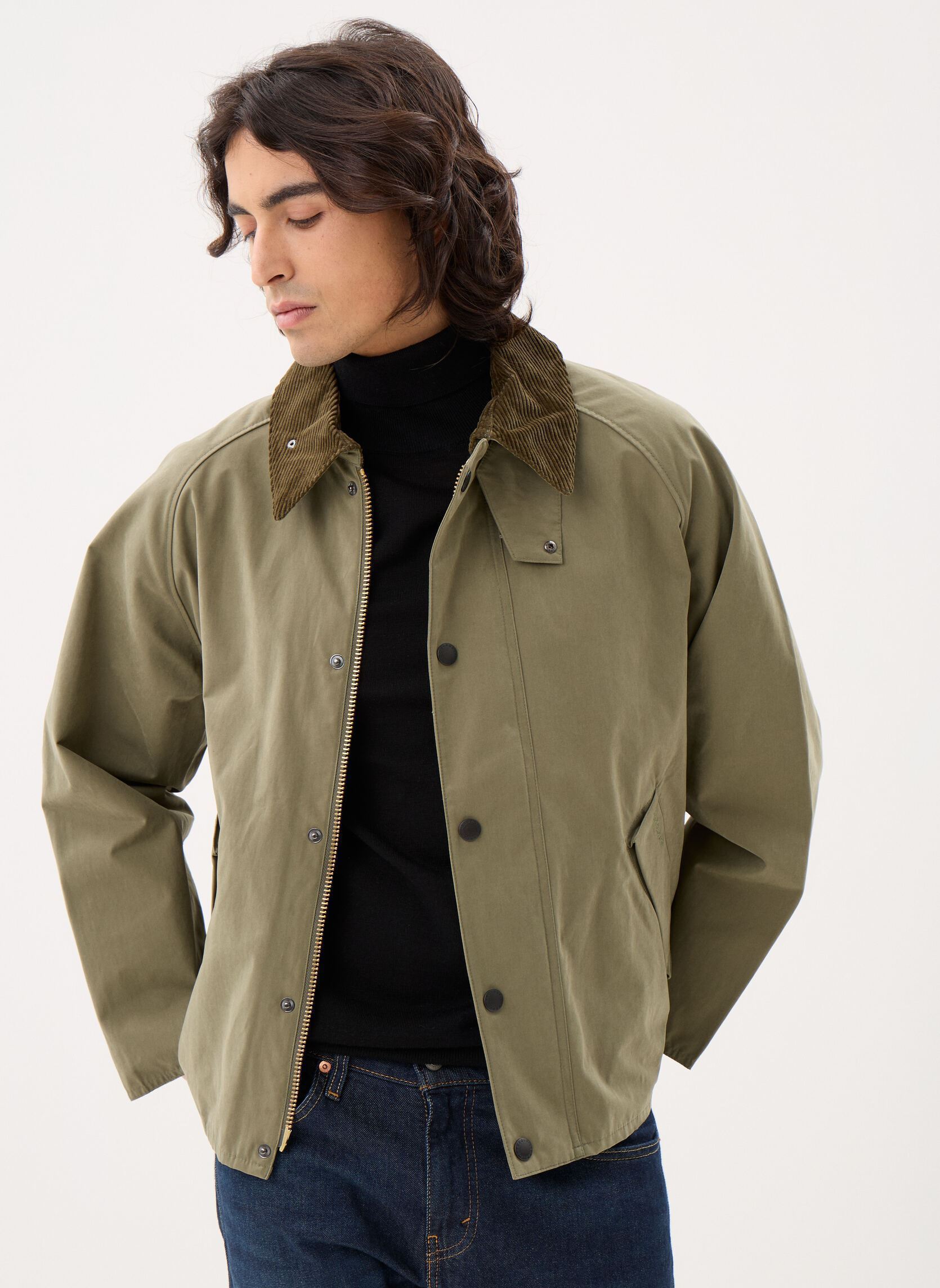 Barbour Parkas Os Transporter Casual Jacket homme vert