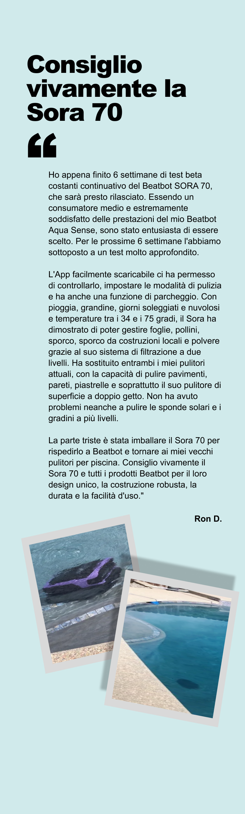 Consiglio vivamente la Sora 70