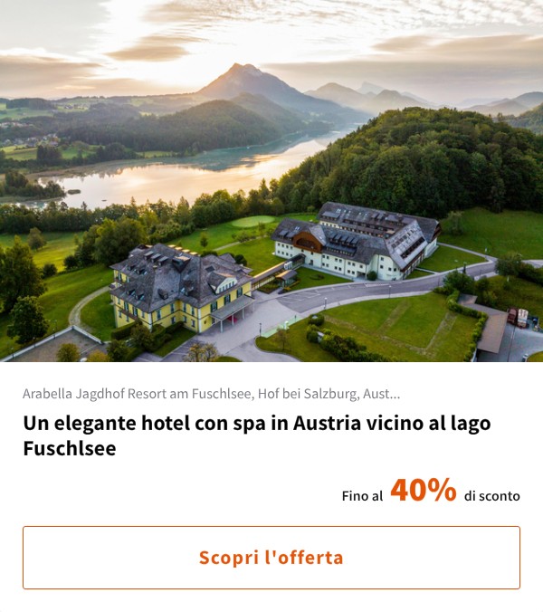 Un elegante hotel con spa in Austria vicino al lago Fuschlsee