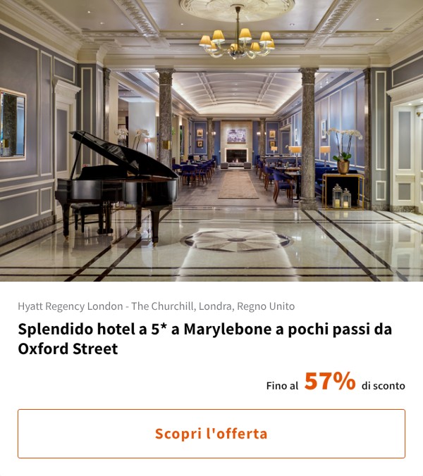 Splendido hotel a 5* a Marylebone a pochi passi da Oxford Street