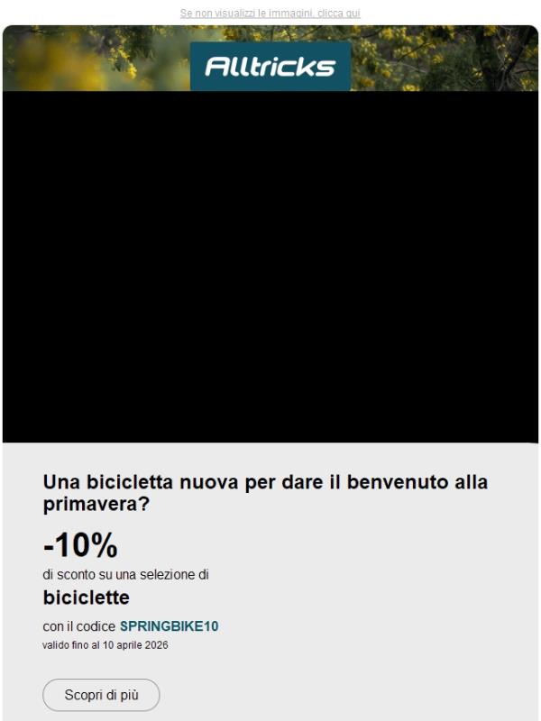 Hai voglia di una nuova bici? -10% con SPRINGBIKE10 🚴