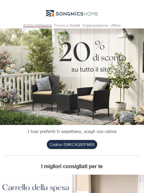 Con sconti fino al 25%, vivi tutta la bellezza della primavera!💕