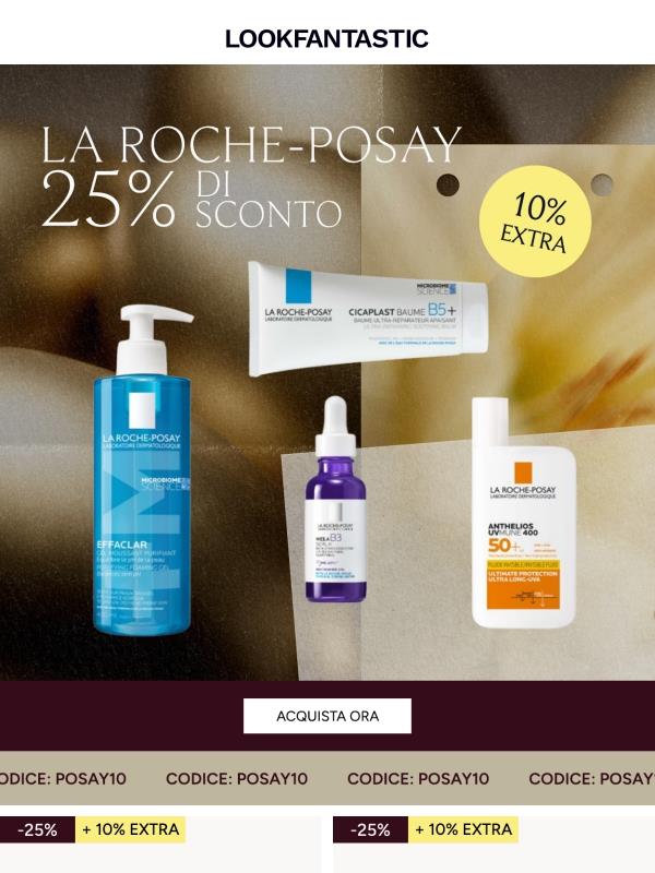 -25% su La Roche-Posay + 10% EXTRA