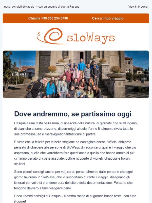 Dove andremmo, se partissimo oggi