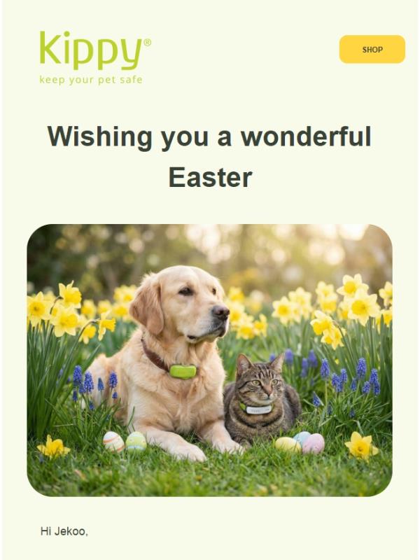 Happy Easter from Kippy 🐣 + 30% off all devices