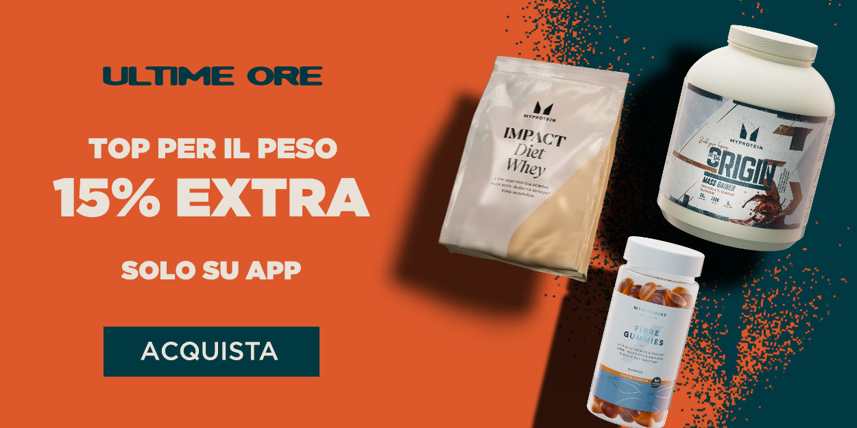 15% extra top per gestire il peso