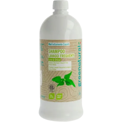 greenatural Shampoo Lavaggi Frequenti Lino & Ortica