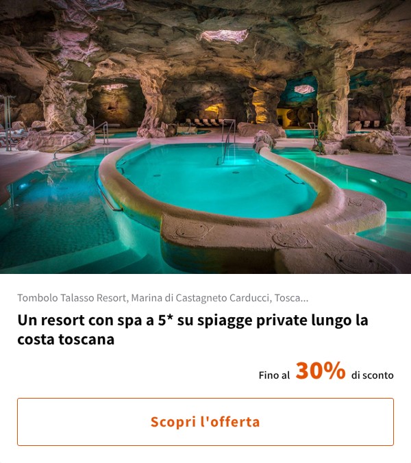 Un resort con spa a 5* su spiagge private lungo la costa toscana