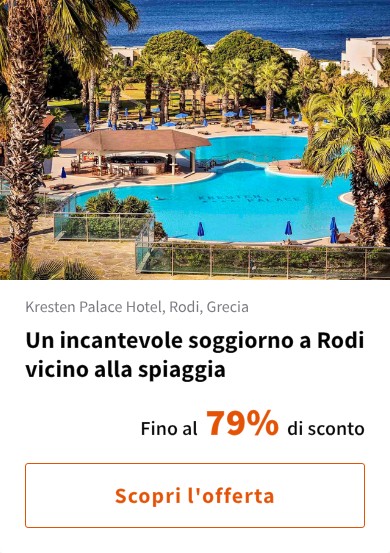 Un incantevole soggiorno a Rodi vicino alla spiaggia